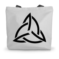 Triple Celtic Symbol Canvas Tote Bag