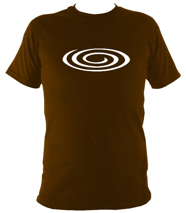 Flattened Spiral T-shirt - T-shirt - Dark Chocolate - Mudchutney