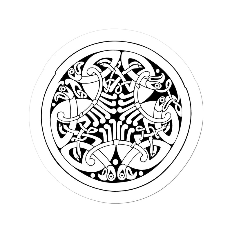 Traditional Celtic Birds Sticker