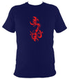 Tribal Flame T-shirt - T-shirt - Navy - Mudchutney