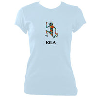 update alt-text with template Kila Ladies Fitted T-shirt - T-shirt - Light Blue - Mudchutney