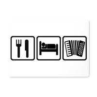 Eat Sleep & Play Accordion Placemat