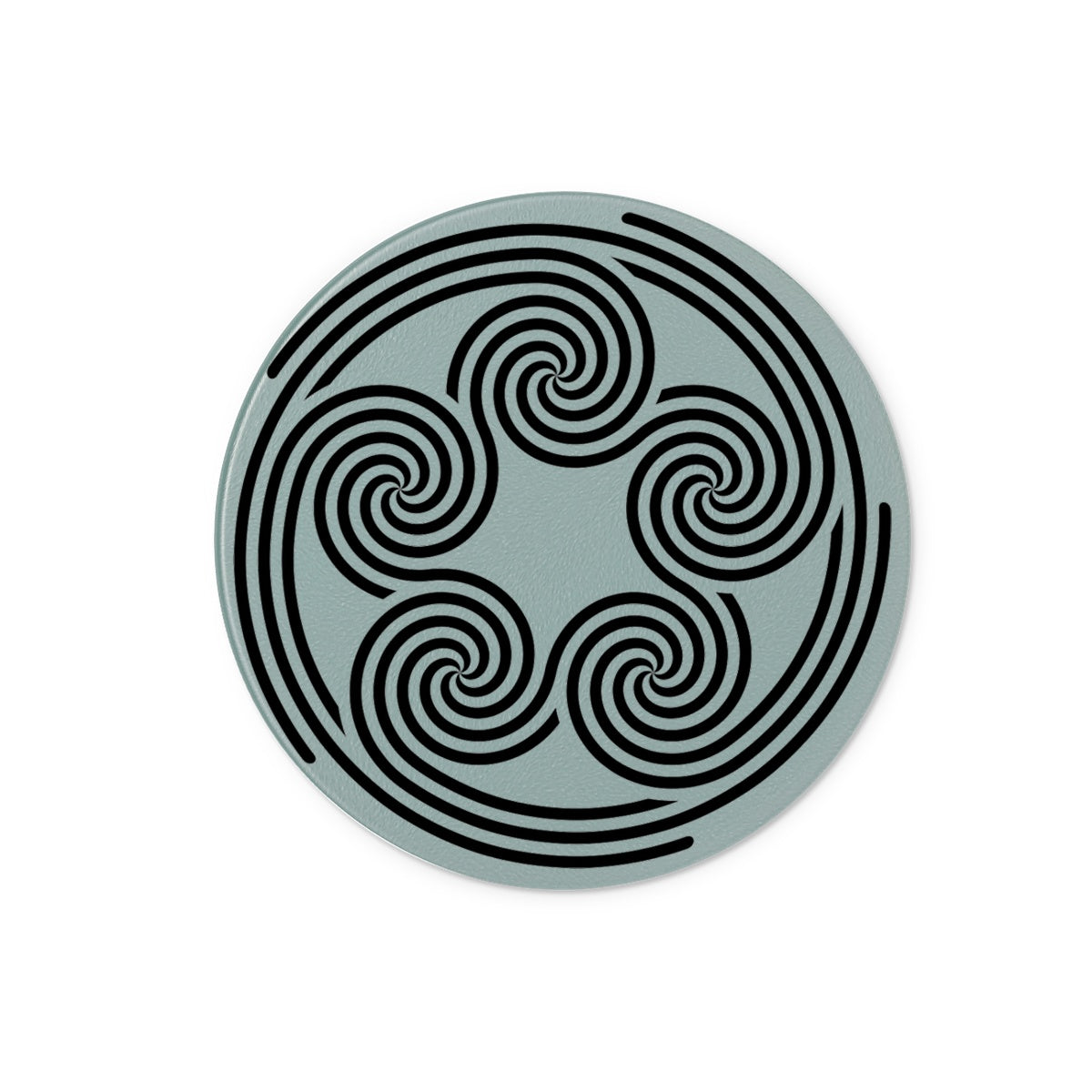 Celtic 5 Circles Glass Chopping Board