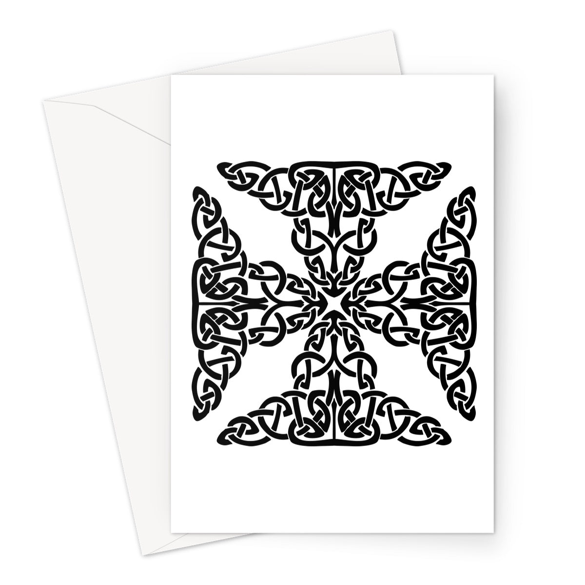 Complex Celtic Cross Greeting Card