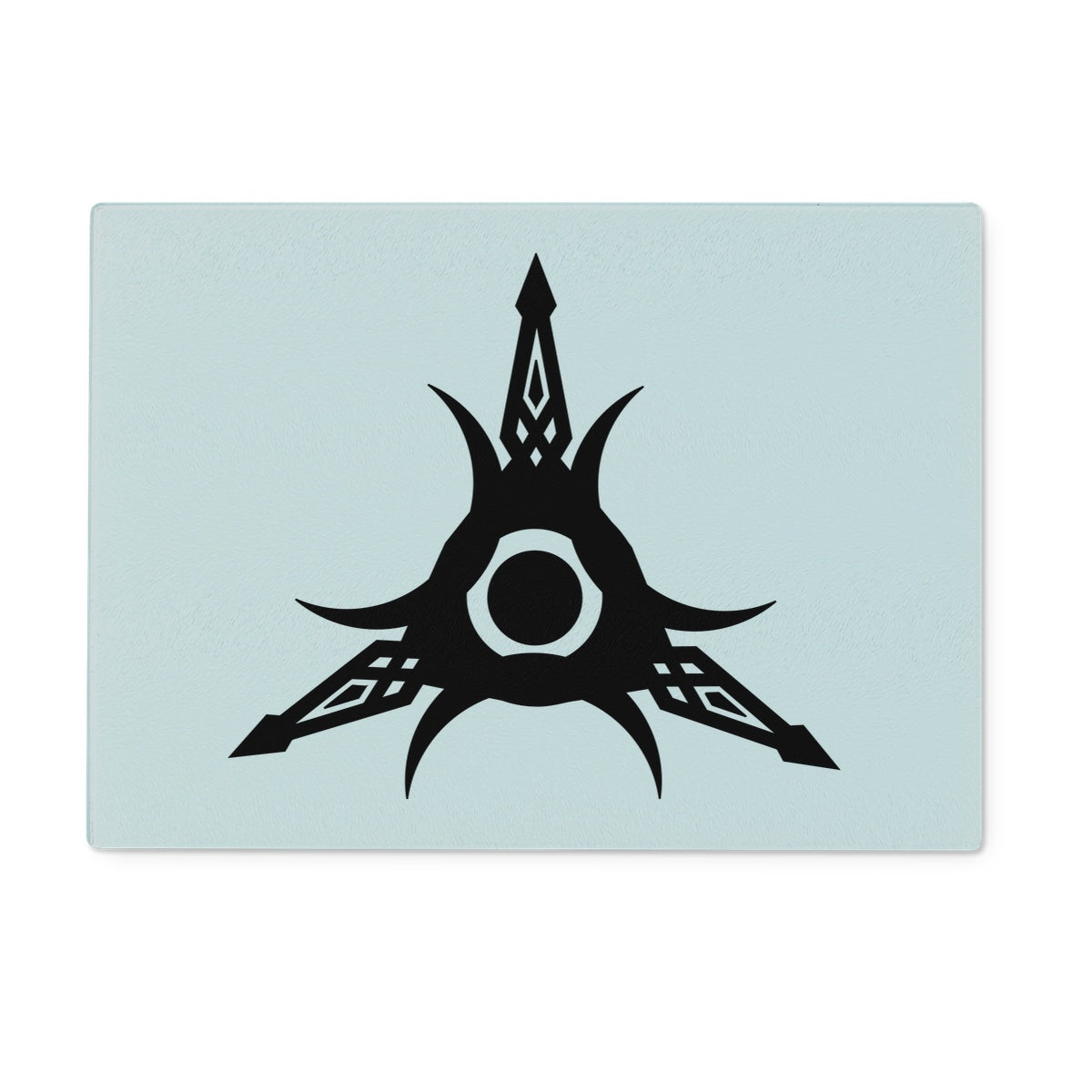 Tribal Edge Tattoo Glass Chopping Board