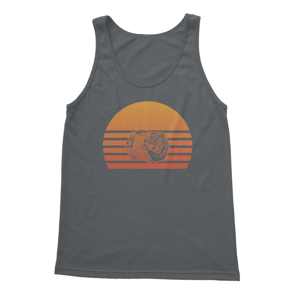 Sunset Concertina Tank Top