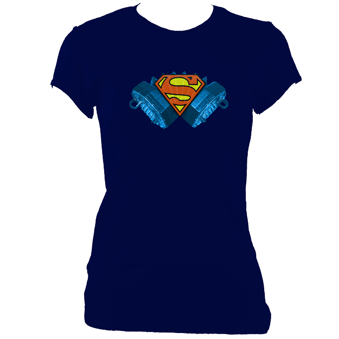 Concertina Superman Women's Fitted T-shirt
