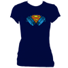 Concertina Superman Women's Fitted T-shirt