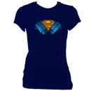 Concertina Superman Women's Fitted T-shirt