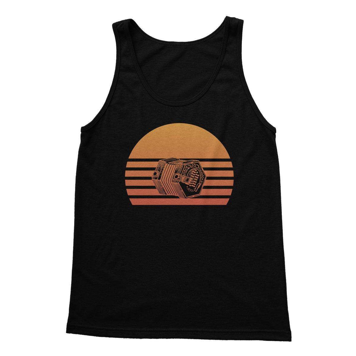 Sunset Concertina Tank Top