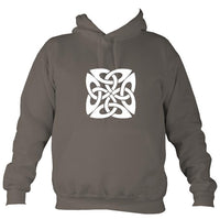 Celtic Square-ish Design Hoodie-Hoodie-Mocha brown-Mudchutney