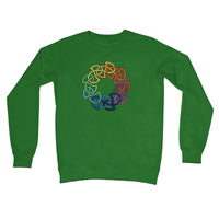 Rainbow Celtic Circle Crew Neck Sweatshirt