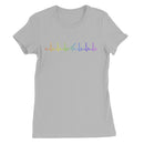 Rainbow Heartbeat Guitar Women's T-Shirt