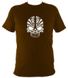 Tribal Skull T-shirt - T-shirt - Dark Chocolate - Mudchutney