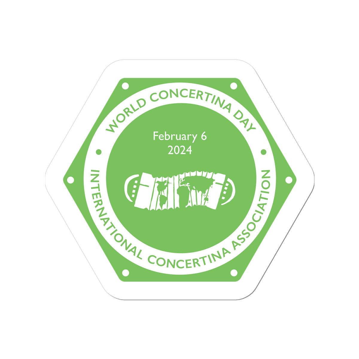 World Concertina Day 2024 Sticker