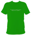 Irish Gaelic "every man is sociable until a cow invades his garden" T-shirt - T-shirt - Irish Green - Mudchutney