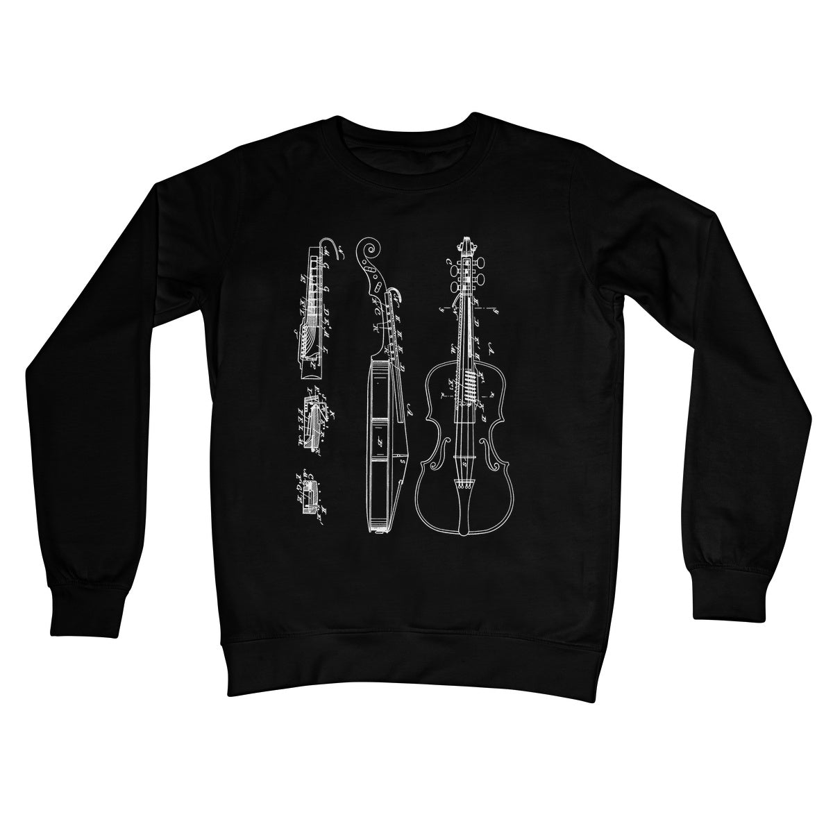 Fiddle Patent Crew Neck Sweatshirt