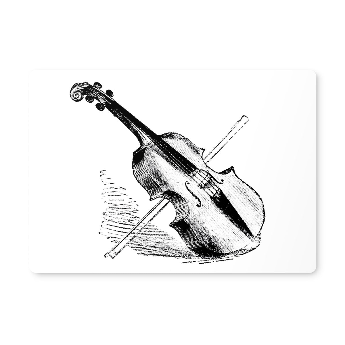 Fiddle and Bow Sketch Placemat
