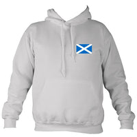 Scottish Saltire Flag Hoodie-Hoodie-Moondust grey-Mudchutney