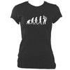 update alt-text with template Evolution of Accordion Players Ladies Fitted T-shirt - T-shirt - Dark Heather - Mudchutney