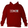 Eat, Sleep, Play Accordion Hoodie-Hoodie-Red hot chilli-Mudchutney