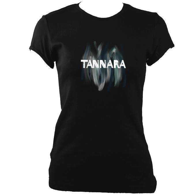 update alt-text with template Tannara Ladies Fitted T-shirt - T-shirt - Black - Mudchutney