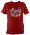Cambridge Folk Festival - Design 4 - T-shirt - T-shirt - Antique Cherry Red - Mudchutney