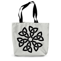 Celtic Flower Canvas Tote Bag