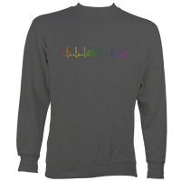 Heartbeat Concertina in Rainbow Colours Sweatshirt