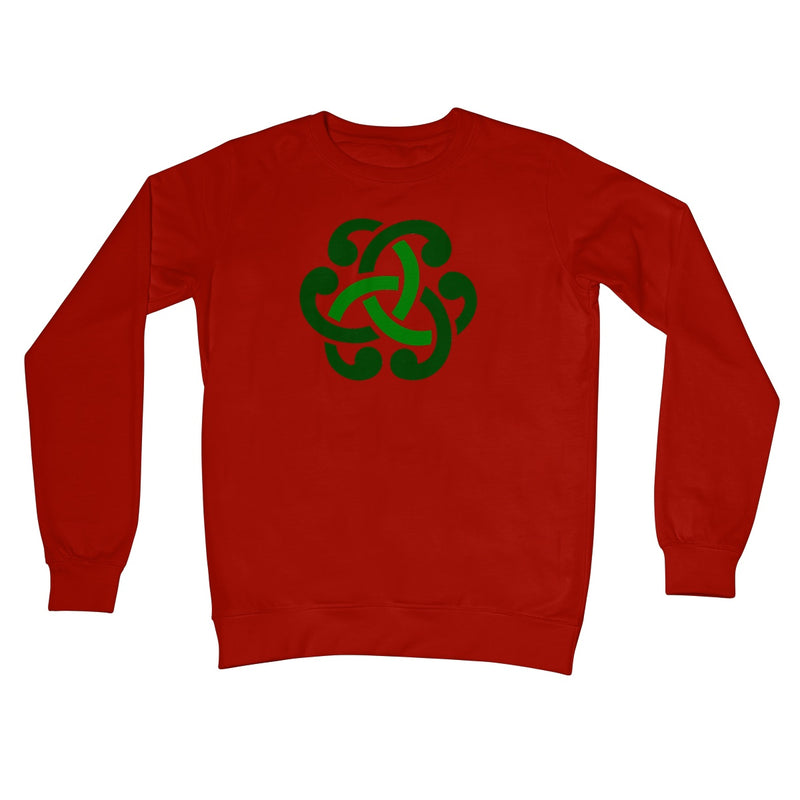 Green Celtic Knot Crew Neck Sweatshirt