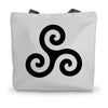 Celtic Triskelion Canvas Tote Bag
