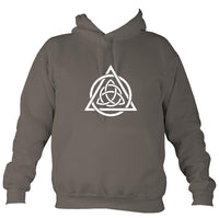 Celtic Triqueta Hoodie-Hoodie-Mocha brown-Mudchutney