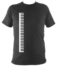 Piano / Accordion Keyboard T-shirt - T-shirt - Dark Heather - Mudchutney