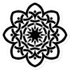 Celtic Star Flower Sticker