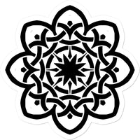 Celtic Star Flower Sticker