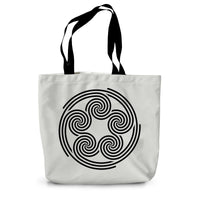 Celtic 5 Circles Canvas Tote Bag