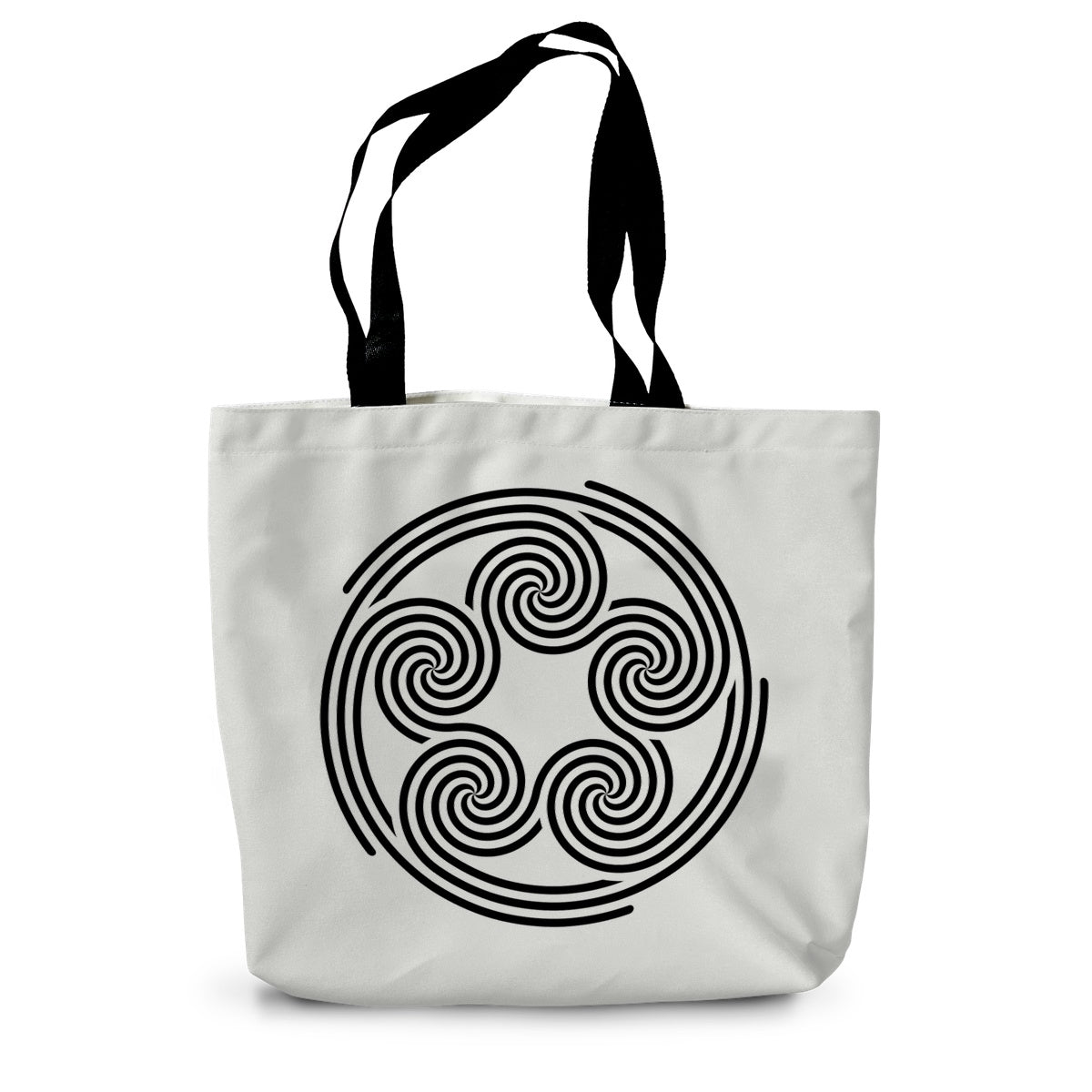 Celtic 5 Circles Canvas Tote Bag