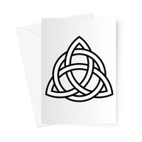 Triangular Celtic Knot Greeting Card
