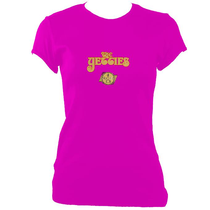 update alt-text with template The Yetties "Proper Job" Ladies Fitted T-shirt - T-shirt - Heliconia - Mudchutney
