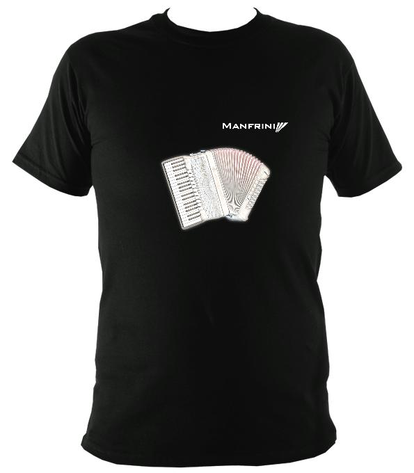 Manfrini Piano Accordion T-Shirt - T-shirt - Black - Mudchutney