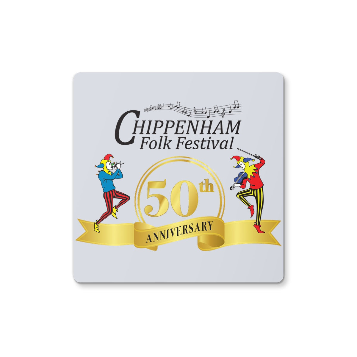 Chippenham Folk Festival 50th Anniversary Coaster Mudchutney