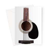 Guitar Neck and Strings Greeting Card