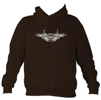 Tribal Bull Hoodie-Hoodie-Hot chocolate-Mudchutney