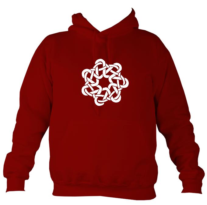 Celtic Woven Knot Hoodie-Hoodie-Red hot chilli-Mudchutney