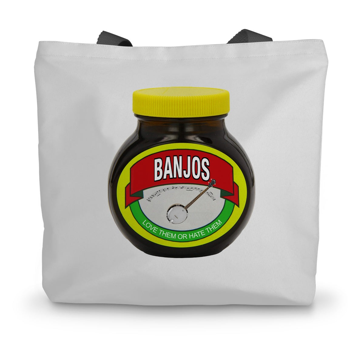 Love Hate Banjos Canvas Tote Bag
