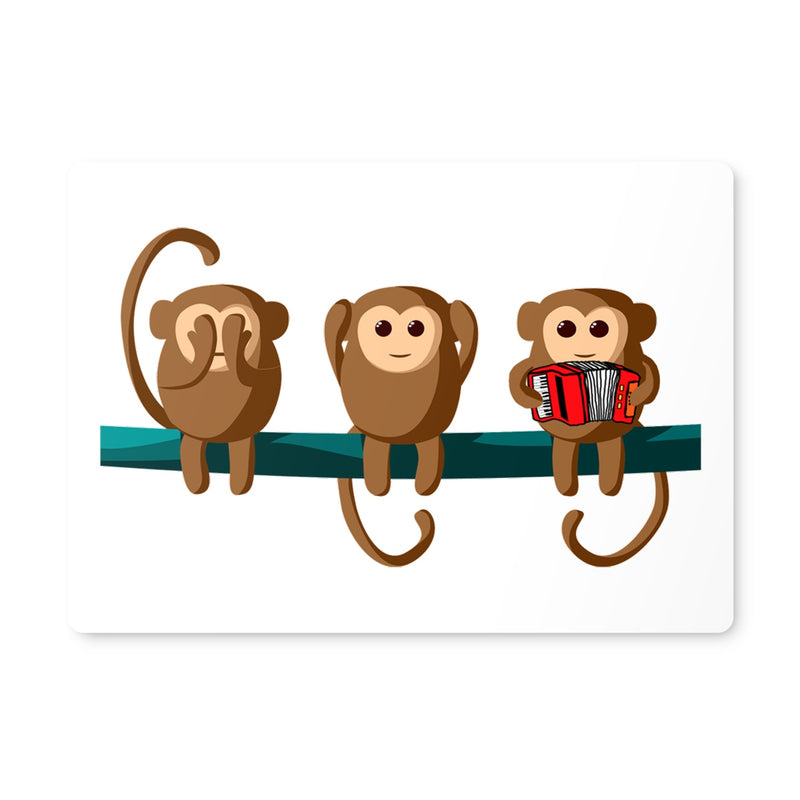 Play No Accordion Monkeys Placemat