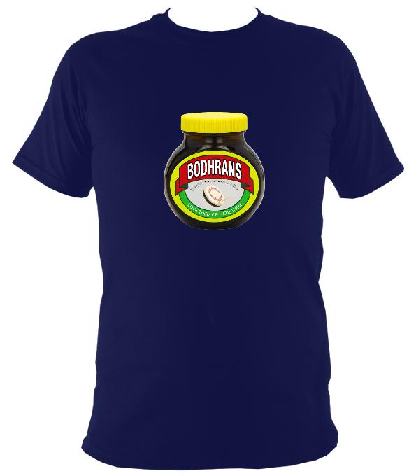 Bodhrans - Love or Hate them T-shirt - T-shirt - Navy - Mudchutney