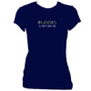 update alt-text with template The Poozies Retro Ladies Fitted T-Shirt - T-shirt - Navy - Mudchutney