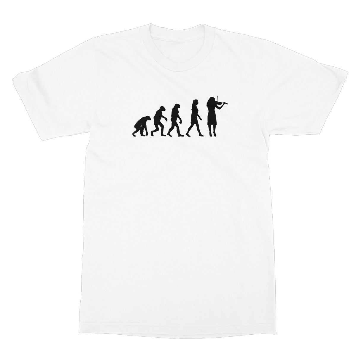 Evolution of Female Fiddle Players T-Shirt