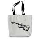Fiddle Sketch Canvas Tote Bag